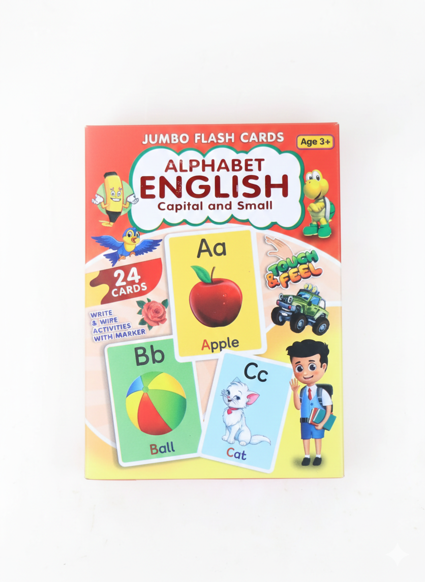 English Alphabets Jumbo Flash Cards