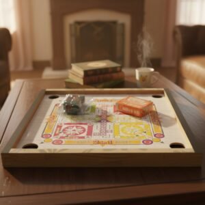 Wooden Ludo 2-in-1 Classic Board Game | Family Indoor Game Big Size