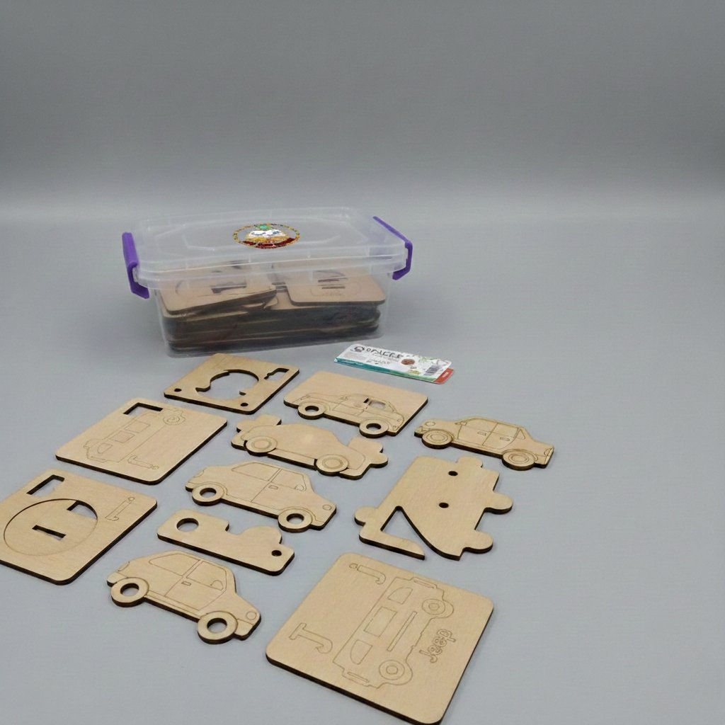 A to Z complete Alphabet Kids Wooden Drawing Stencils