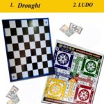 Hard Board Ludo two in One Game for Kids
