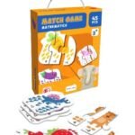 Mathematics Match Game Puzzle for Kids - 45 Pcs Educational Counting & Addition Learning Toy - Montessori Math Puzzle Cards for Toddlers