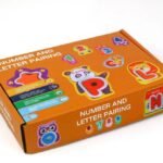 Number and Letter Pairing Learning Cards for Kids - Educational Alphabet & Counting Matching Game - Montessori Early Learning Puzzle Toy for Toddlers