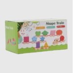 Wooden Shape Sorting Train Toy for Kids - Montessori Educational Geometric Blocks Matching Game - Premium Wood Learning Train for Toddlers & Babies