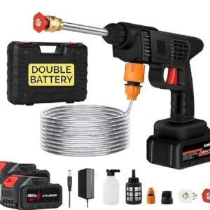 High Pressure Washer Gun with Extension Wand & 5 Nozzle Tips - 4000 PSI Power Washer Spray Gun for Car Wash & Home Cleaning - Universal M22 Connector