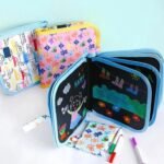 Erasable Doodle Book for KidsToddlers Toys Reusable Drawing Pads with 3 Watercolor Pens Preschool Toy Trip Writing Painting Set