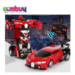 2-in-1 Remote Control Transforming Robot Car | RC Sports Car to Robot Toy with Rechargeable Battery