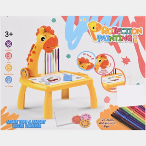 Kids Projection Drawing Board with Projector – Educational Tracing & Painting Table for Boys & Girls