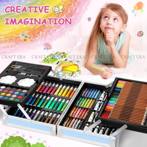 Unicorn 145 Pieces Deluxe Art Set – Kids Drawing & Coloring Kit with Crayons, Color Pencils, Watercolors & Markers in Carry Case