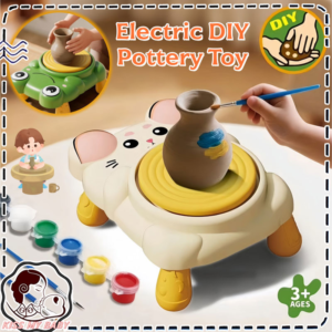 Electric Ceramic Machine DIY Pottery Wheel Set for Kids | Clay Modeling & Painting Educational Toy (3+ Years)
