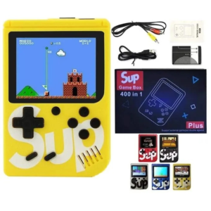SUP Game Box Plus 400 in 1 – Retro Handheld Gaming Console with Built-in Classic Games | Portable Single Player Game Console