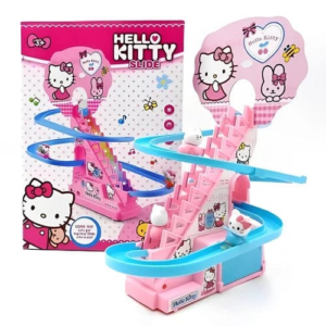 Hello Kitty Climbing Stair Slide Ball Track Toy – Fun Interactive Rolling Ball Game for Kids