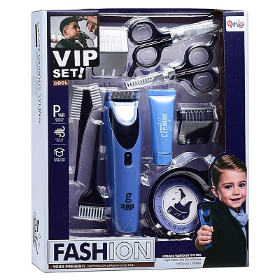 Boys VIP Salon Barber Play Set β Hair Stylist Pretend Play Kit with Trimmer & Accessories - Image 4